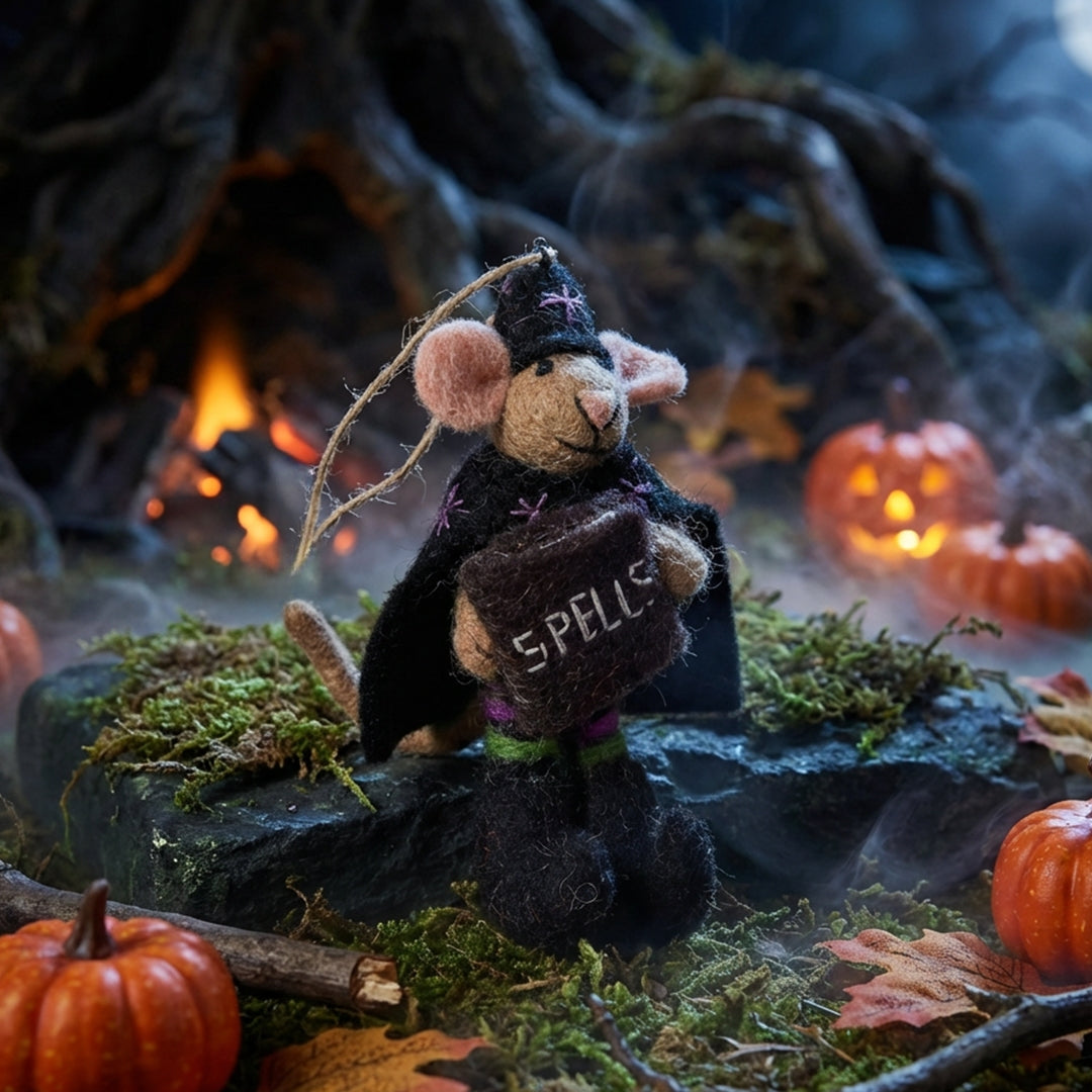 Spellbound Mouse Handmade Felt Decoration