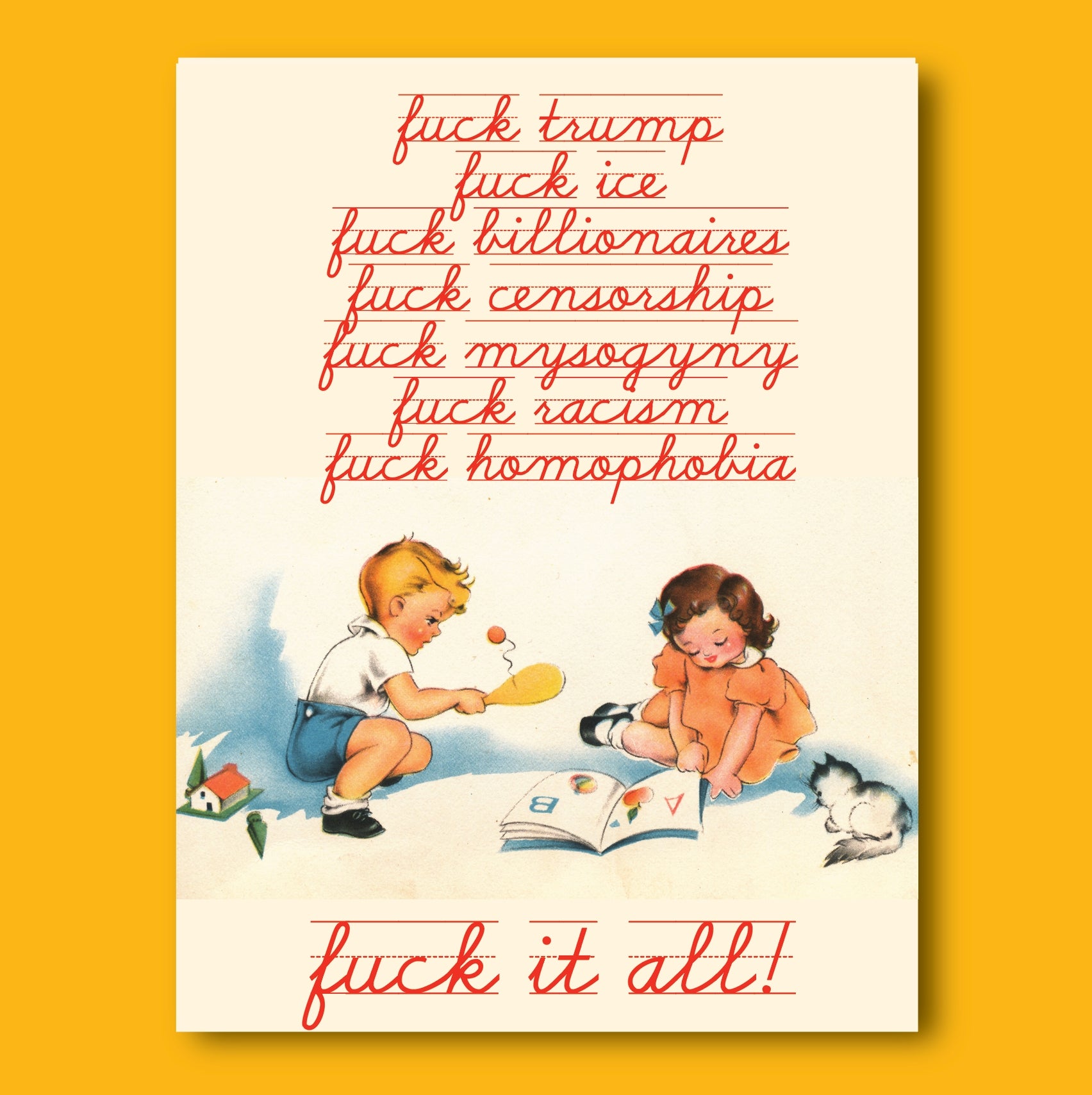 Kids Play Politics Card