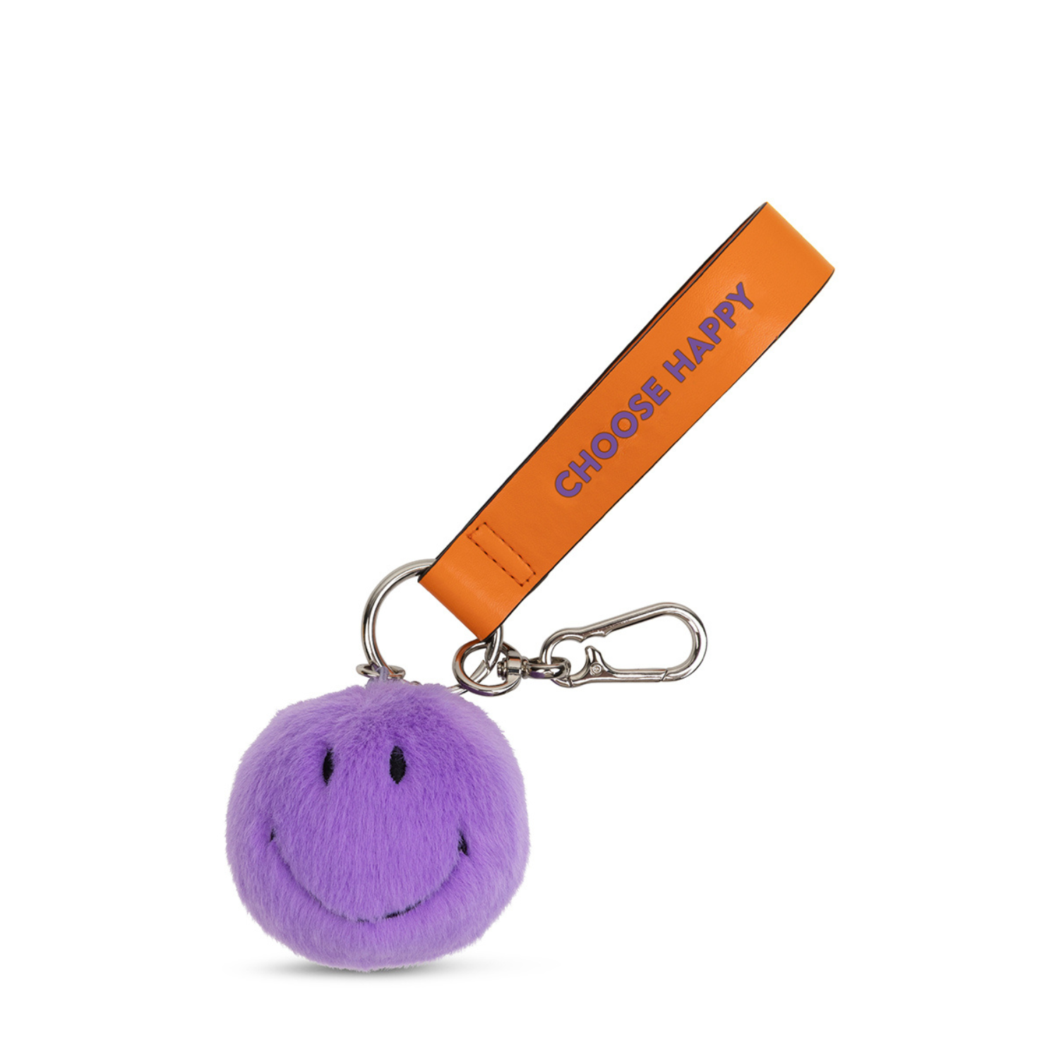 Smiley ECO Fuzzy Bag Charm - 3"