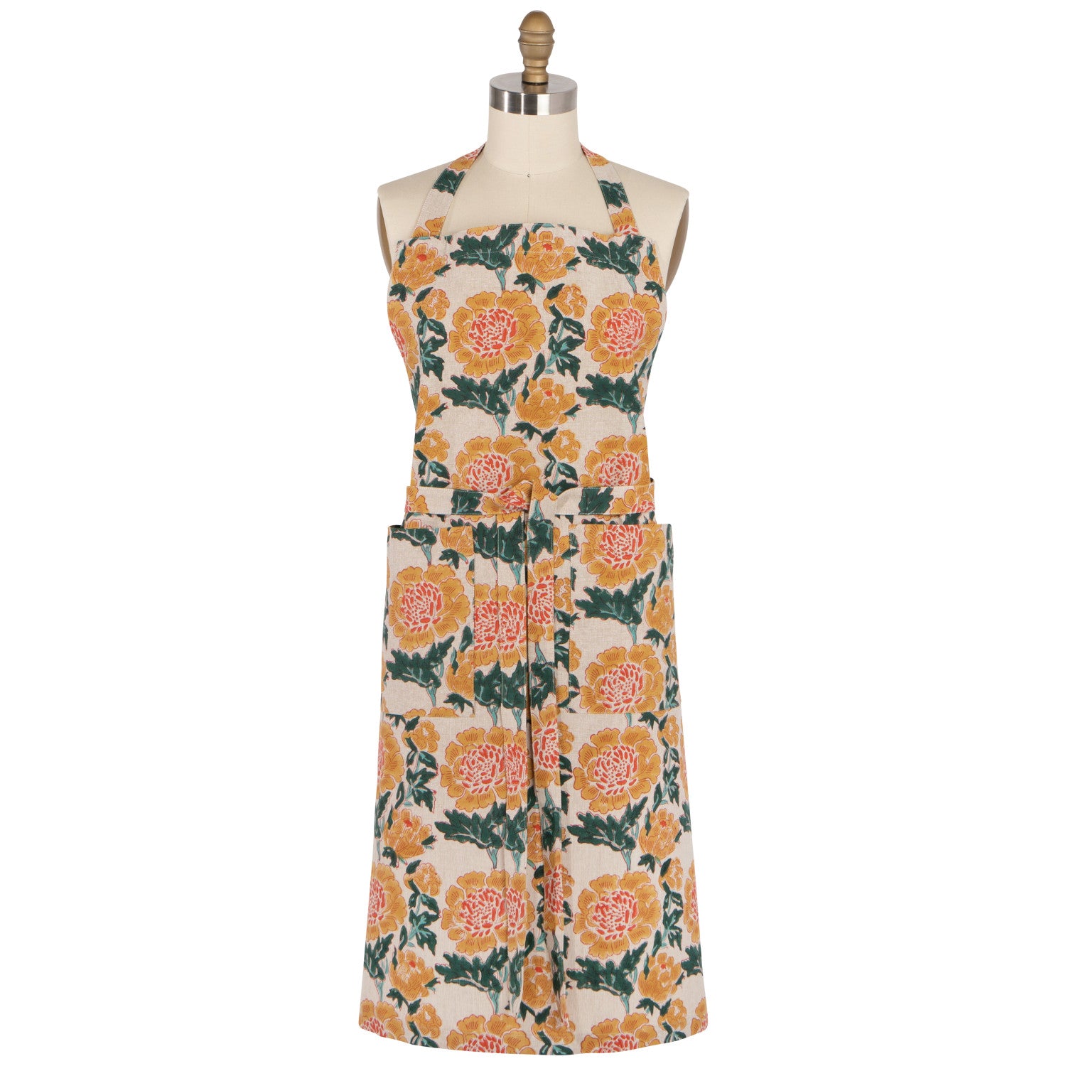 Block Print Apron - Goldenrise
