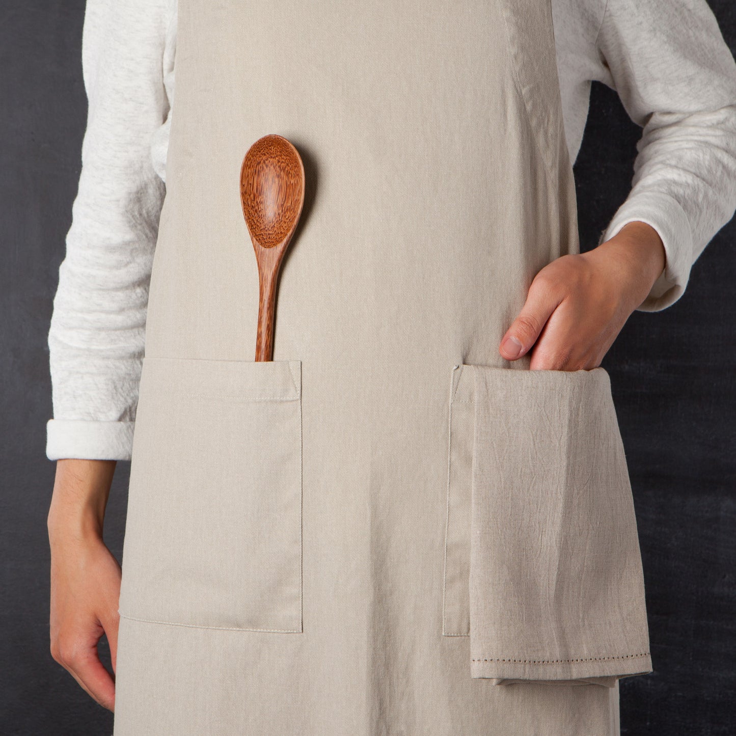 Stonewash Apron - Dove Gray