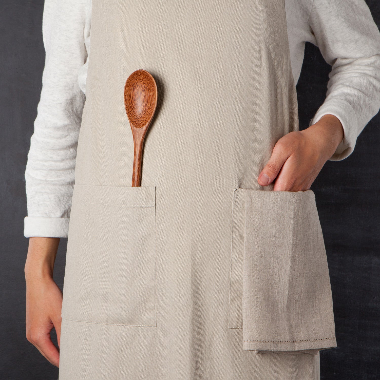 Stonewash Apron - Dove Gray