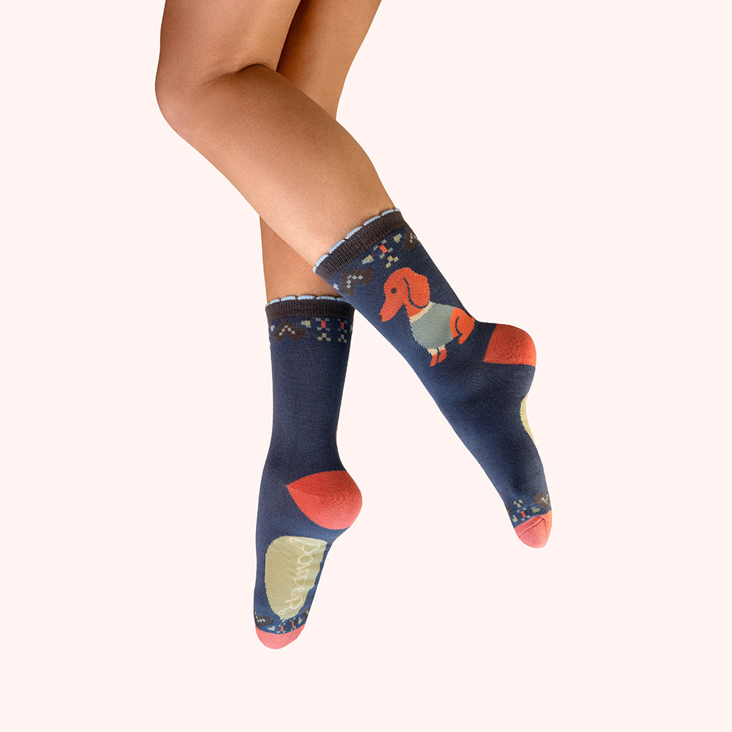 Ankle Socks - Snuggle Sausage Dogs