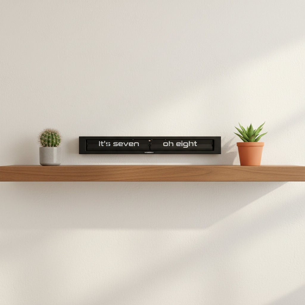 Texttime 2.0 Text Flip Clock - Black