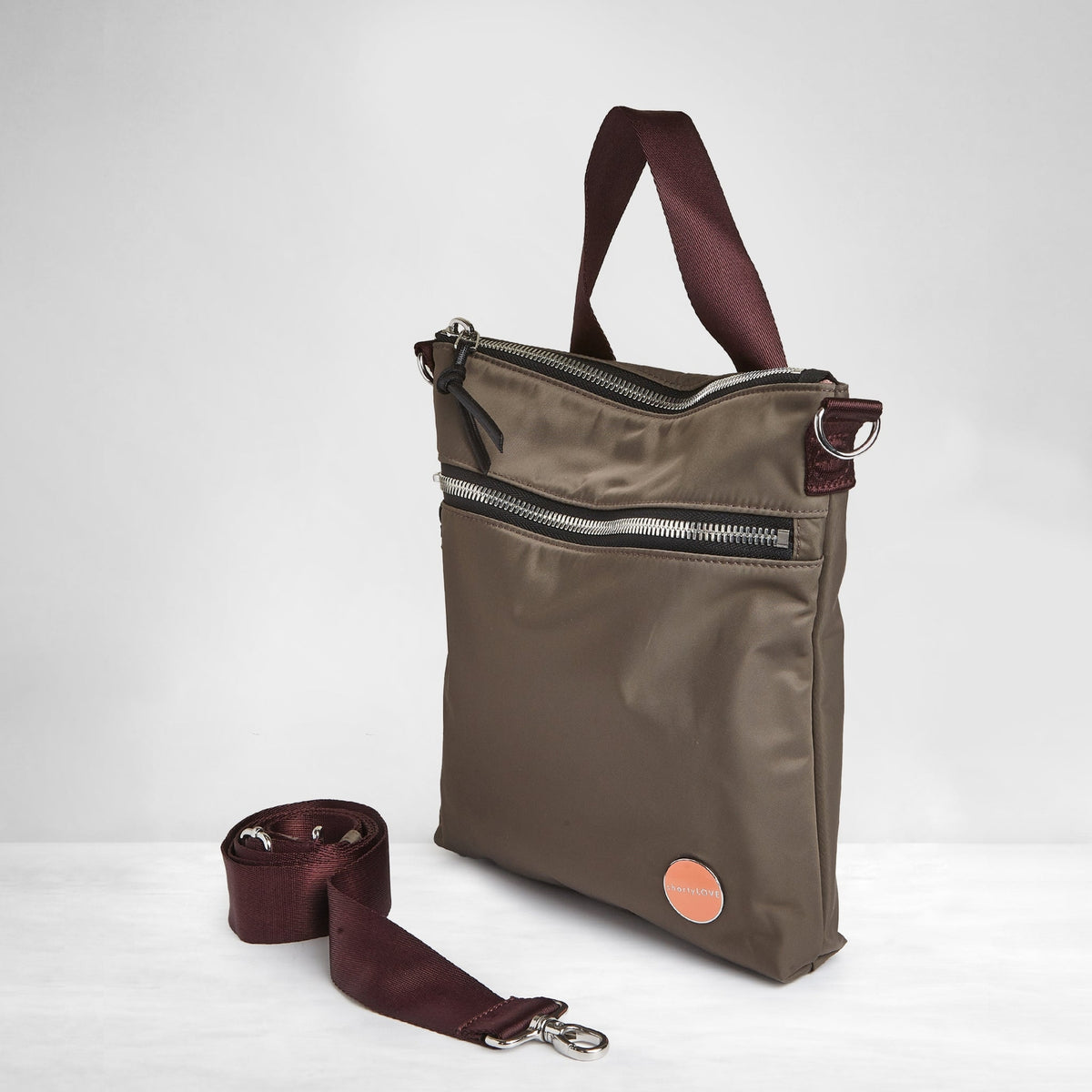 Amuse - Medium Crossbody Bag - Mocha
