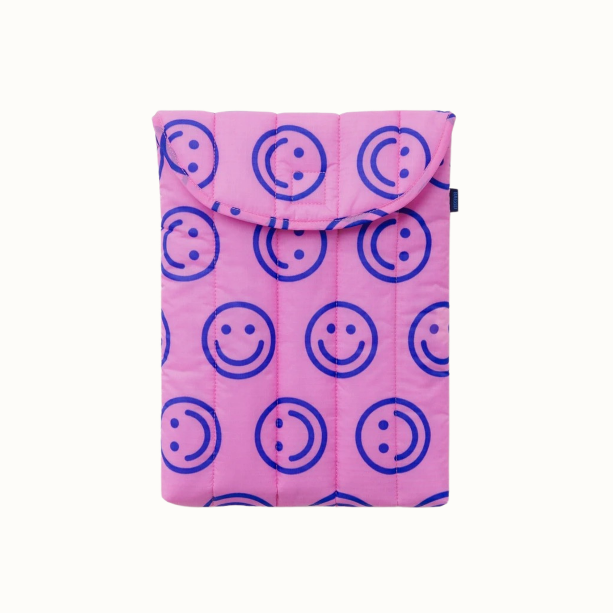 Puffy Laptop Sleeve 13"/14" - Pop Pink Happy