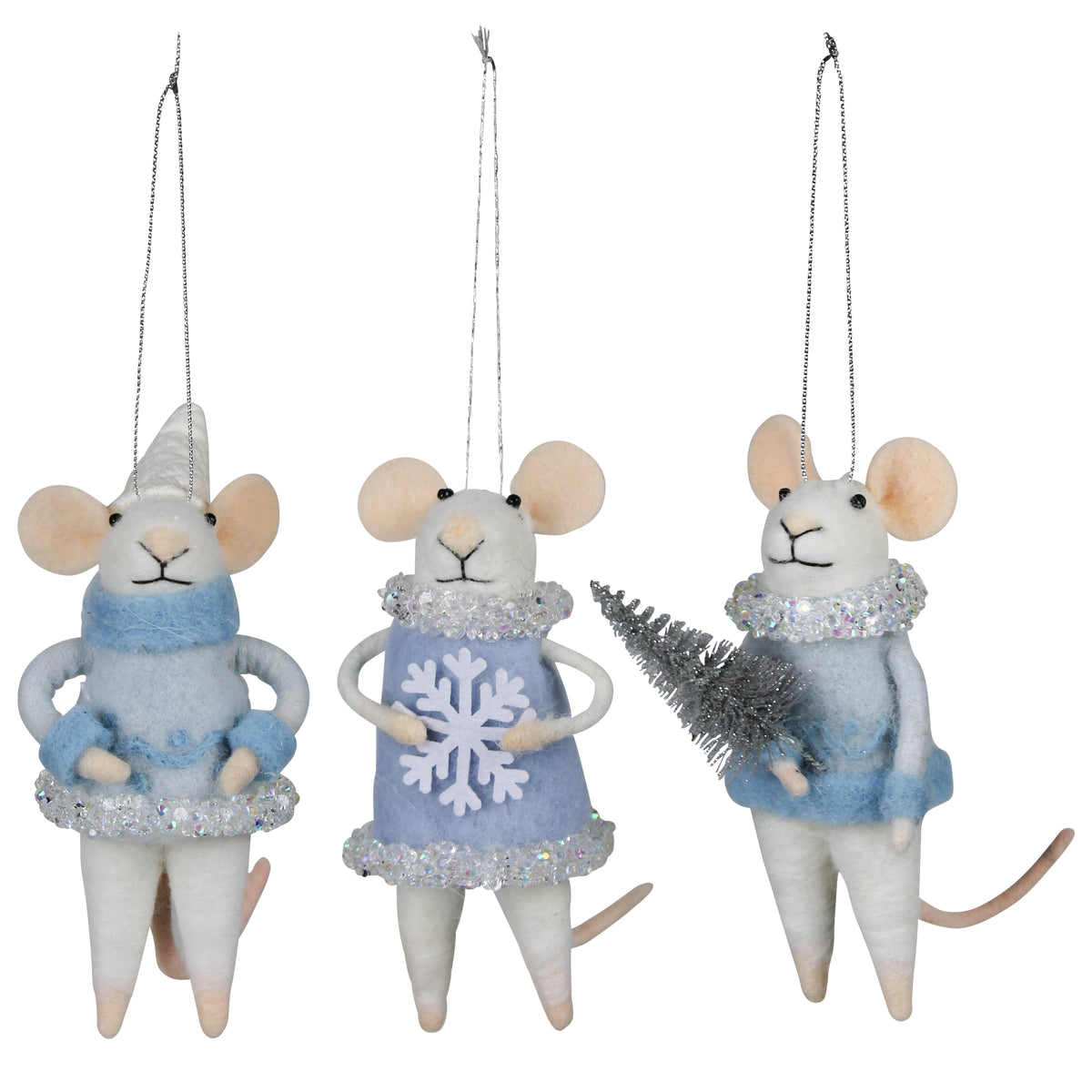 Wintertime Mouse with Pointy Hat