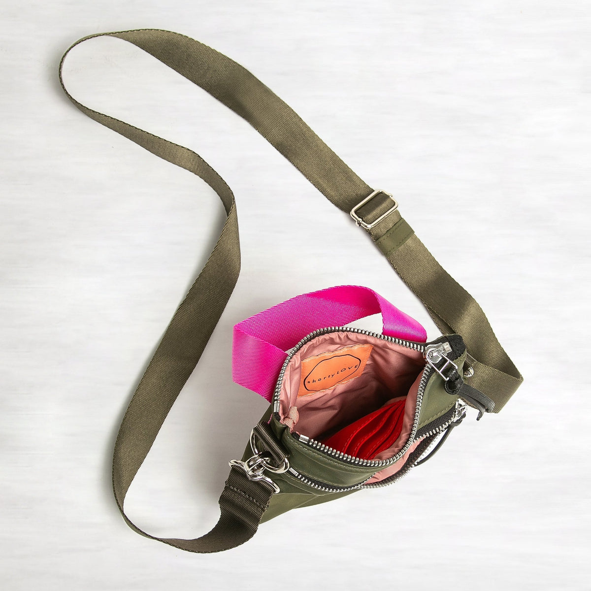 Shorthand - Phone Crossbody Bag - Army Green