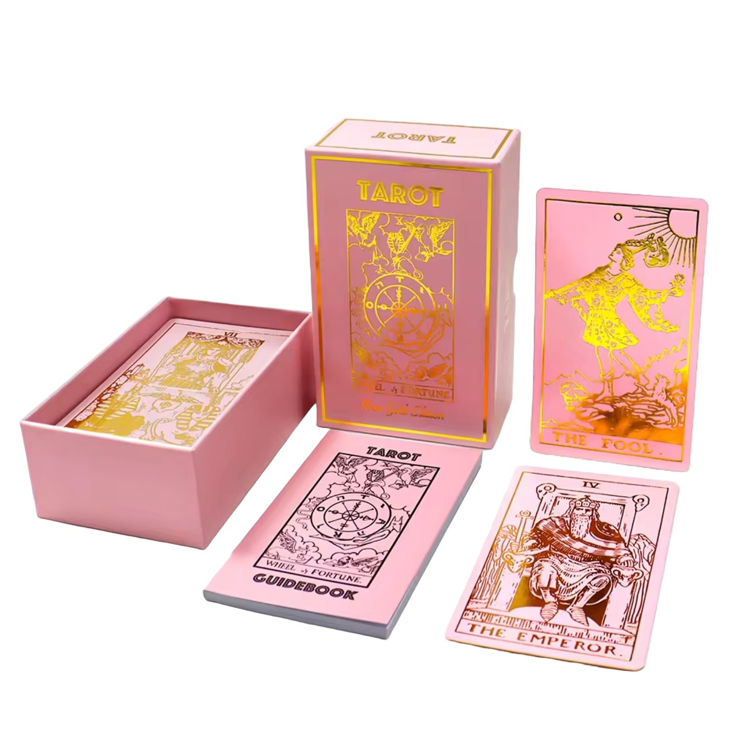 Rose Gold Tarot Deck | Classic Tarot Design and Gold Foil