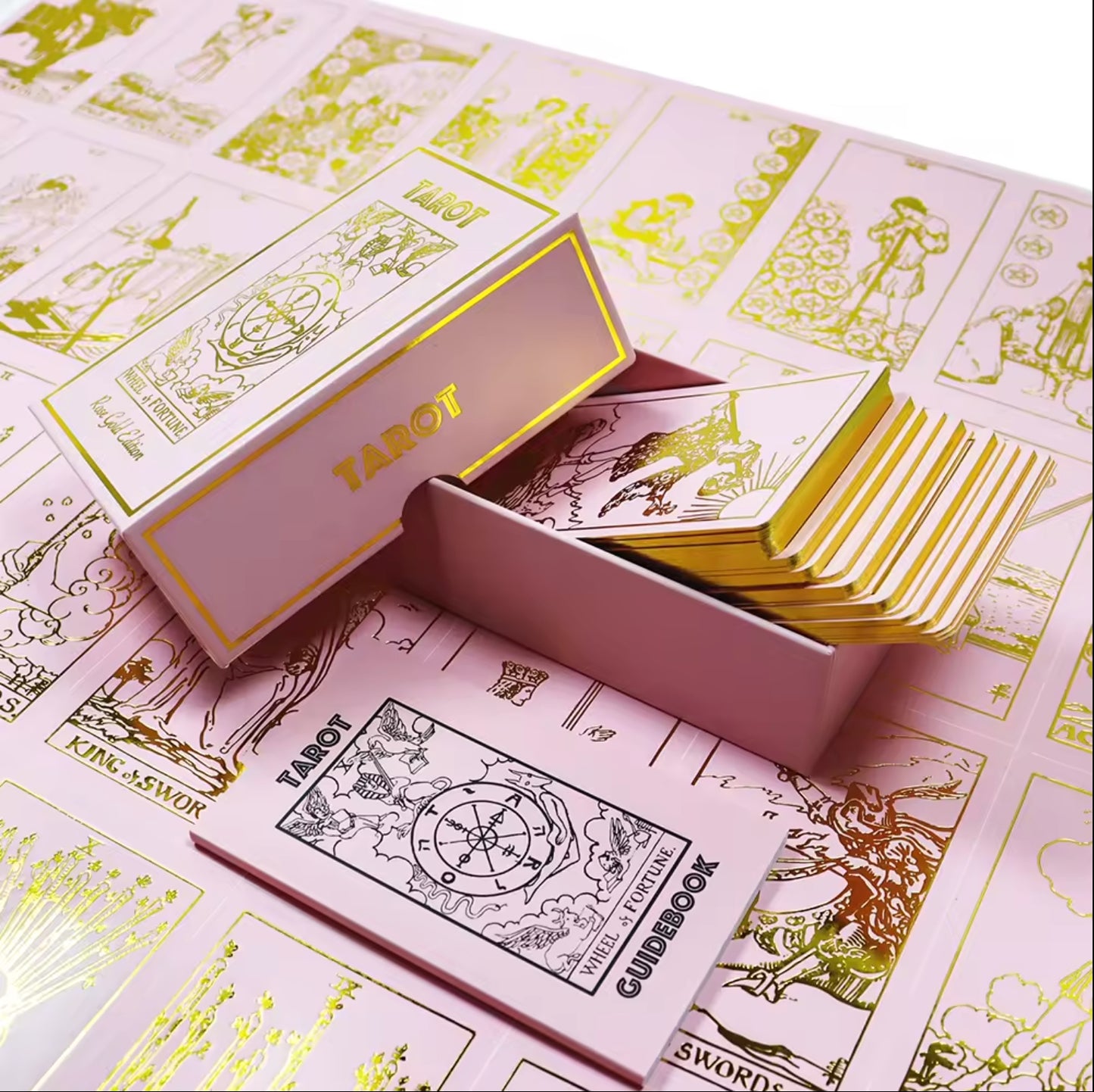 Rose Gold Tarot Deck | Classic Tarot Design and Gold Foil