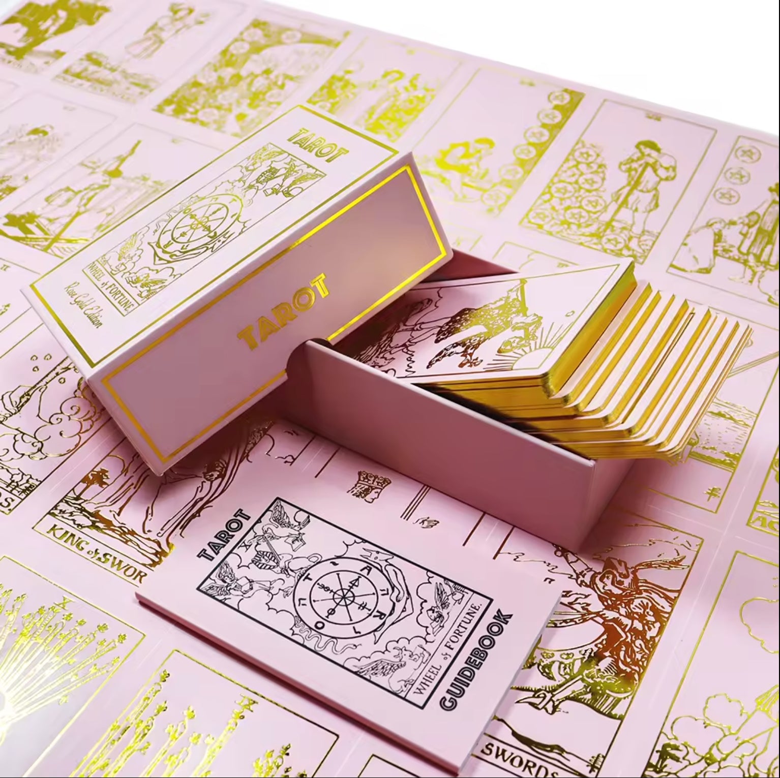 Rose Gold Tarot Deck | Classic Tarot Design and Gold Foil