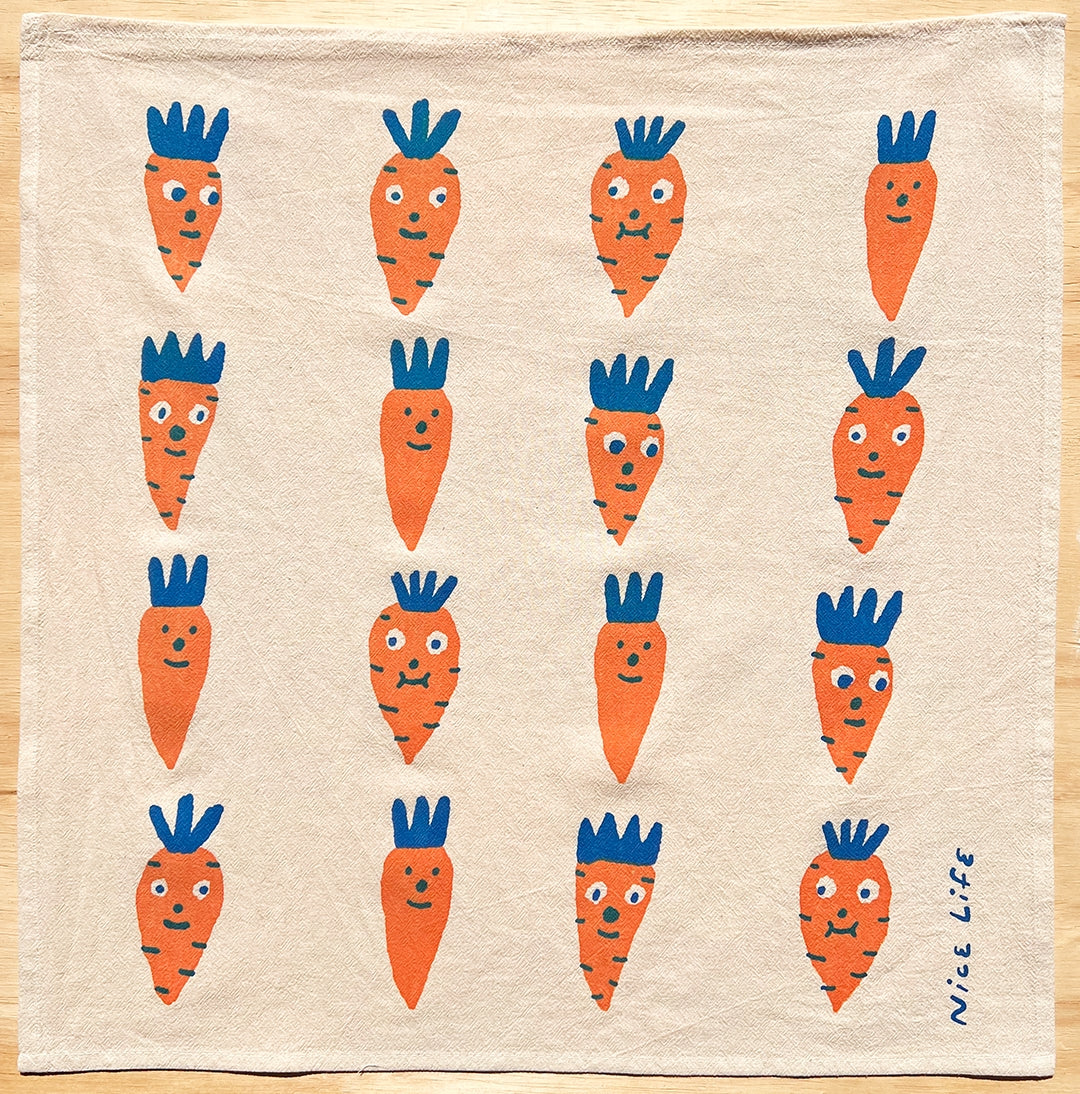 Carrots Tea Towel
