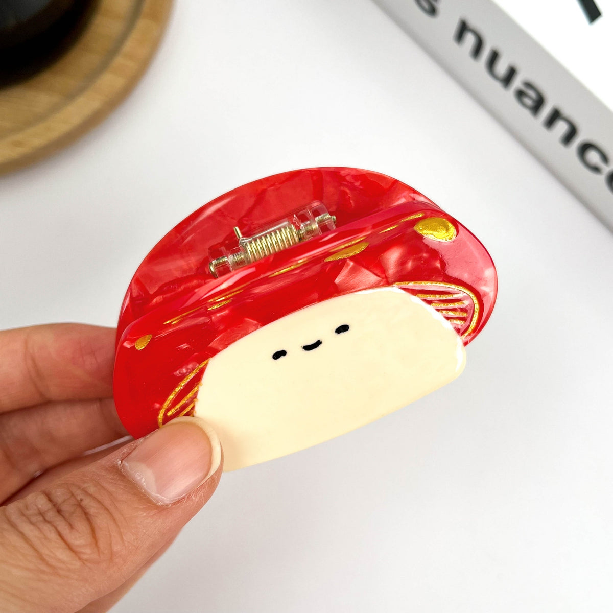 Fat Mushroom Claw Hair Clip