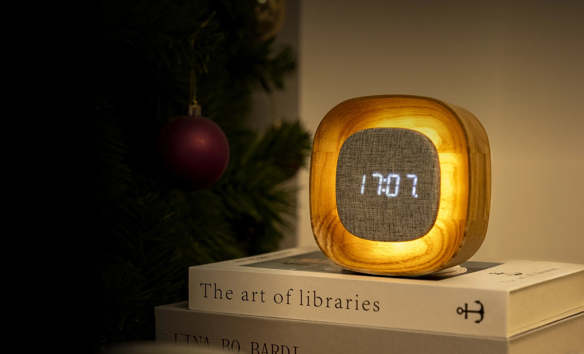 Square Lumos Clock - Ash