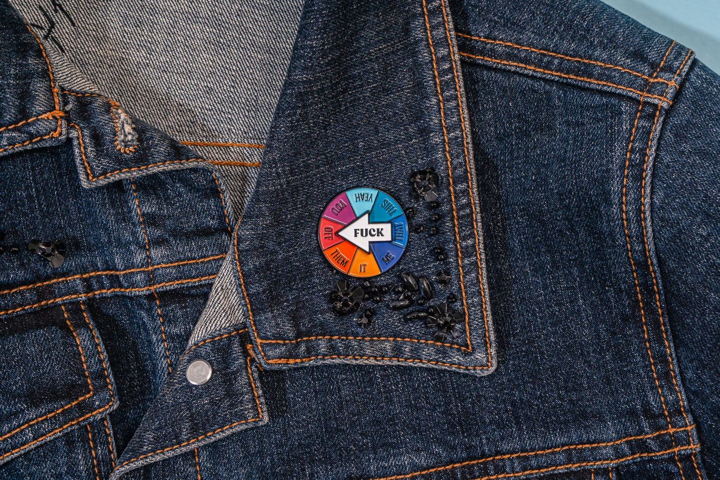 Fuck Interactive Spinner Pin