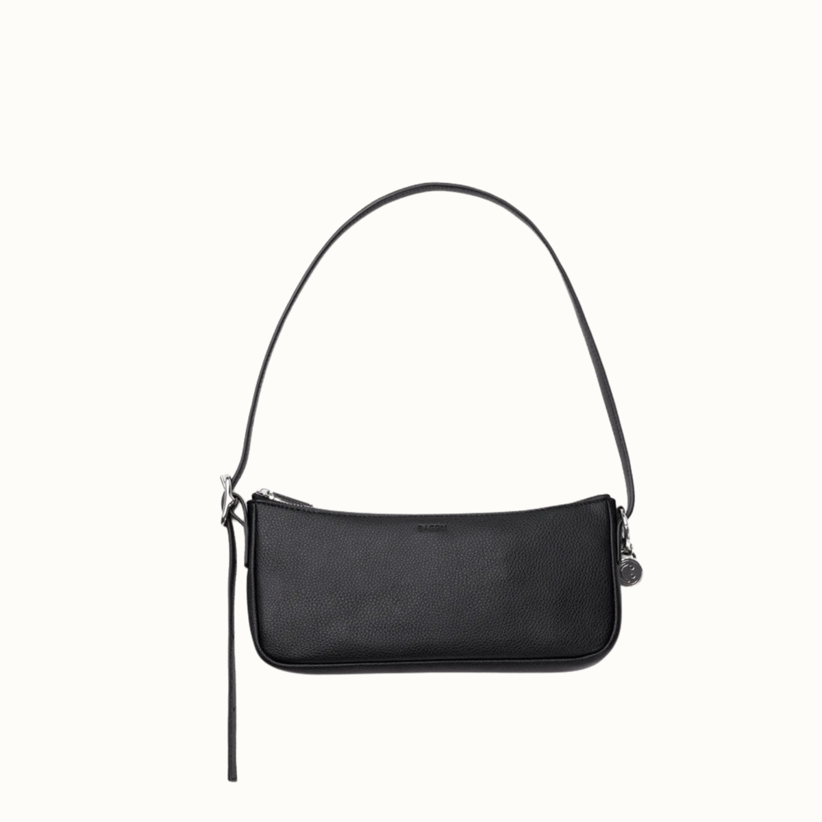 Recycled Leather Pochette - Black