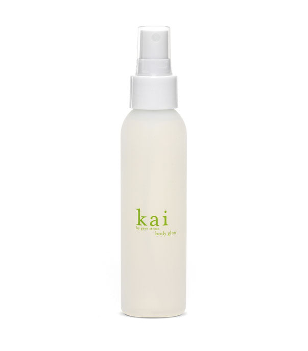 Kai Body Glow body lotion bottle with pump, light beige, 4 oz