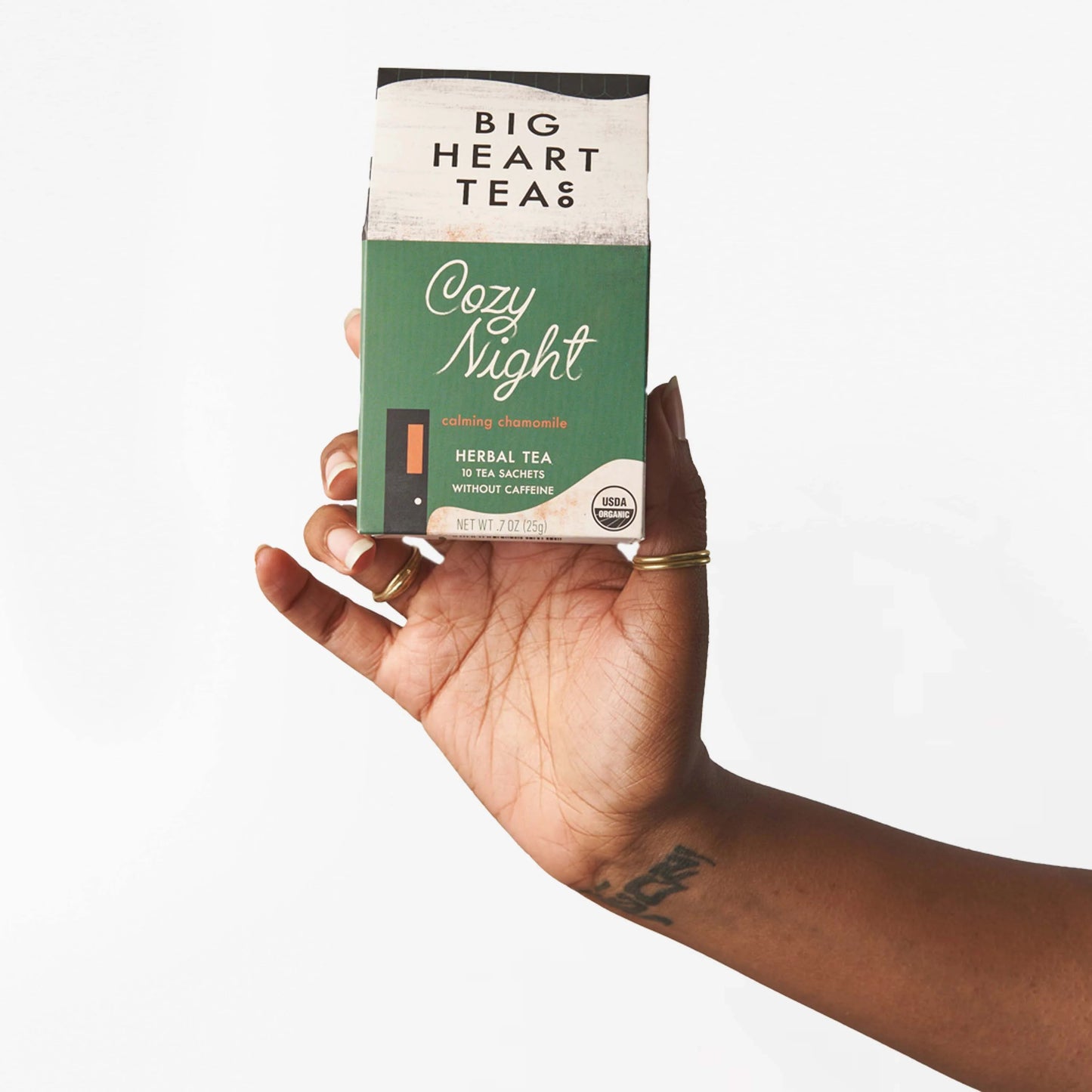 Organic tea box "Cozy Night" with 10 teabags, caffeine-free