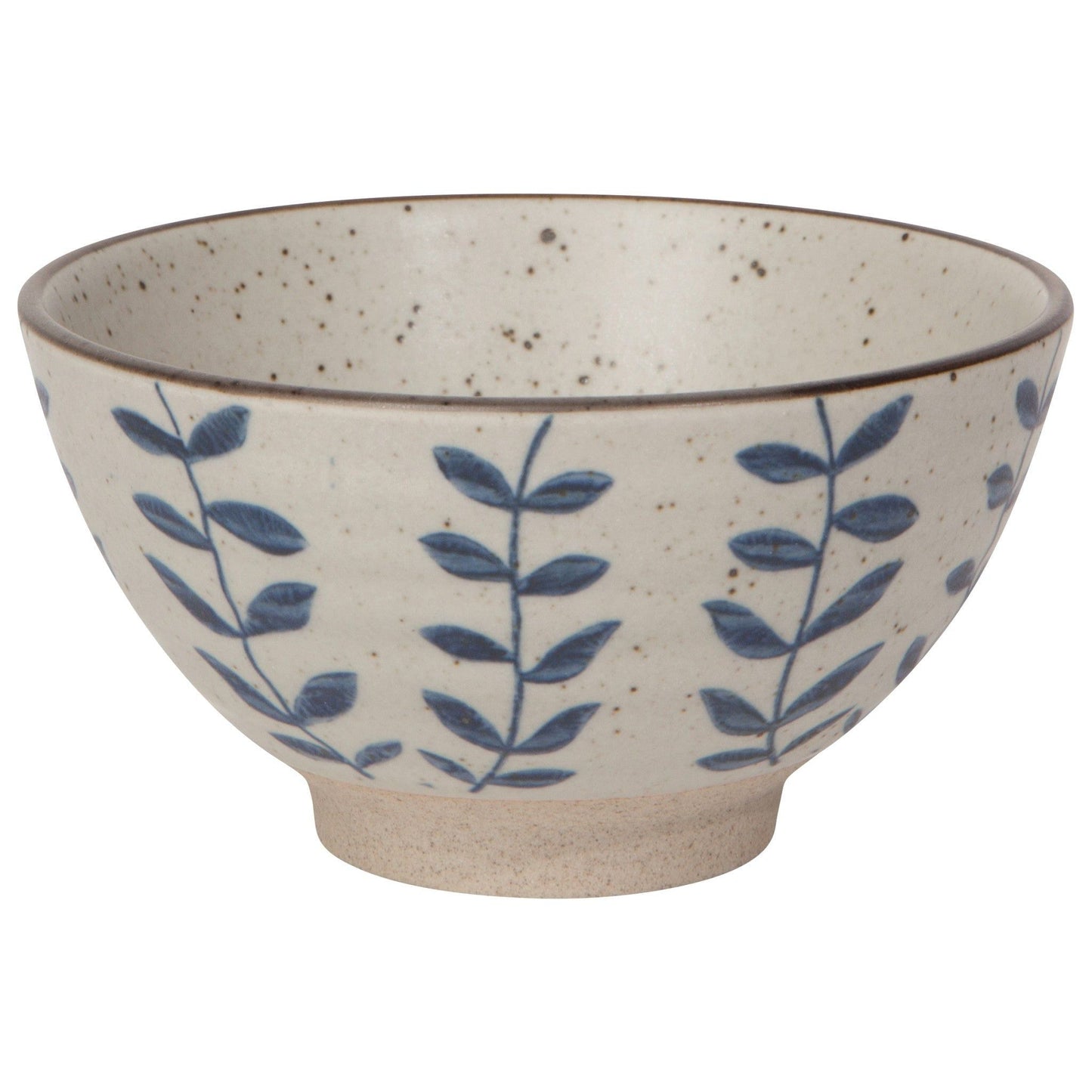 Small ceramic bowl with blue vine pattern